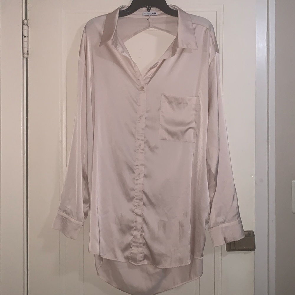 Fashion Nova Blush Shirt